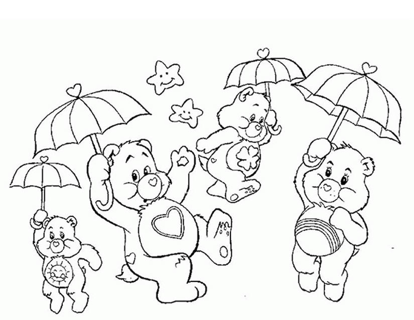 Página para colorir: Ursinhos Carinhosos / Ursinhos Carinhosos (desenhos animados) #37170 - Páginas para Colorir Imprimíveis Gratuitamente