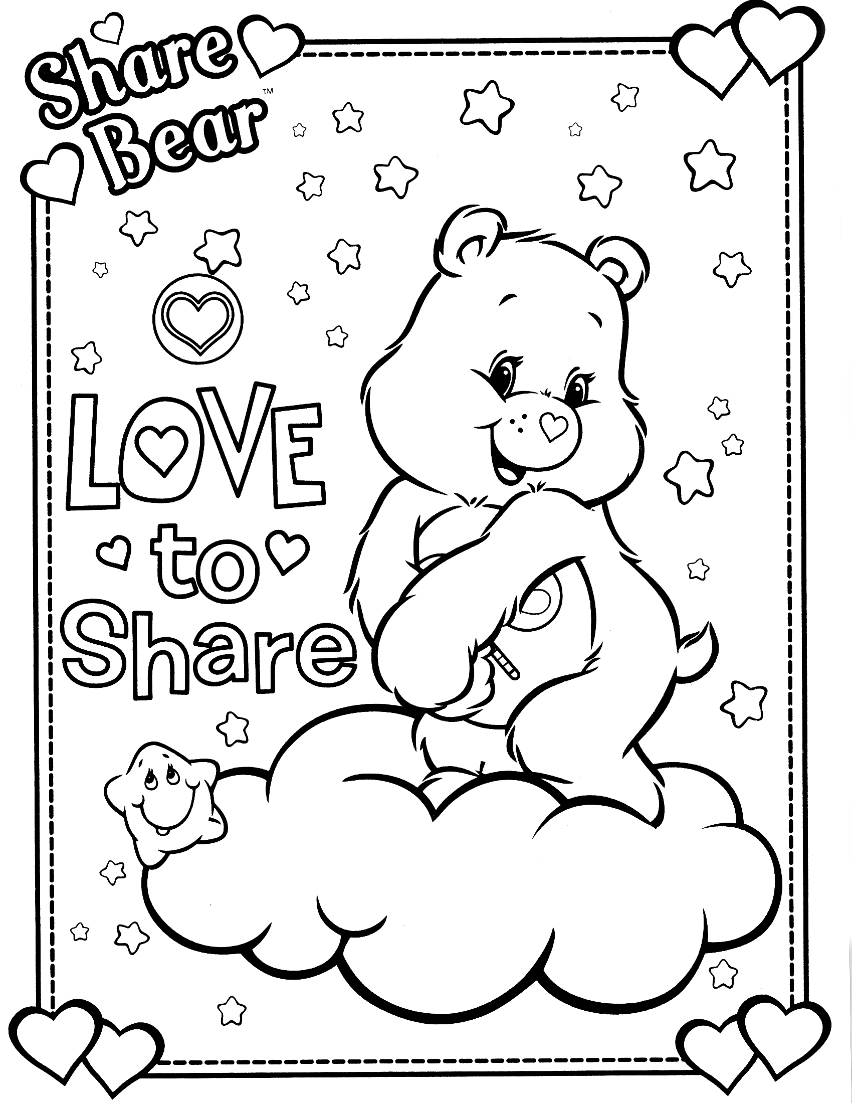 Página para colorir: Ursinhos Carinhosos / Ursinhos Carinhosos (desenhos animados) #37207 - Páginas para Colorir Imprimíveis Gratuitamente