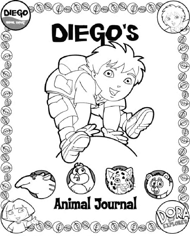 Página para colorir: Vai Diego! (desenhos animados) #48514 - Páginas para Colorir Imprimíveis Gratuitamente