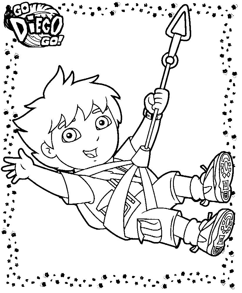 Página para colorir: Vai Diego! (desenhos animados) #48591 - Páginas para Colorir Imprimíveis Gratuitamente
