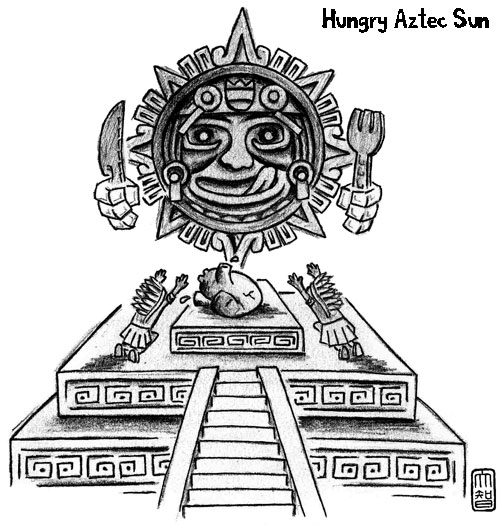 Página para colorir: mitologia asteca (deuses e deusas) #111570 - Páginas para Colorir Imprimíveis Gratuitamente