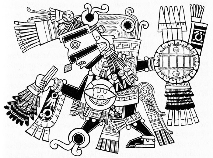 Página para colorir: mitologia asteca (deuses e deusas) #111587 - Páginas para Colorir Imprimíveis Gratuitamente