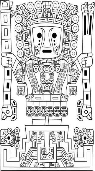 Página para colorir: mitologia asteca (deuses e deusas) #111776 - Páginas para Colorir Imprimíveis Gratuitamente