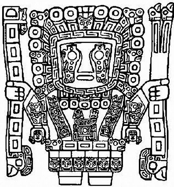 Página para colorir: mitologia asteca (deuses e deusas) #111855 - Páginas para Colorir Imprimíveis Gratuitamente