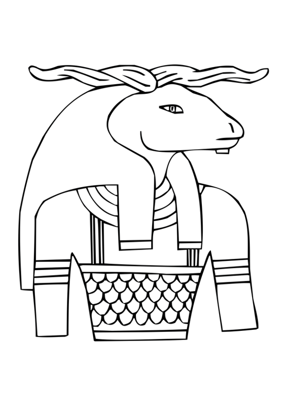 Página para colorir: mitologia egípcia (deuses e deusas) #111167 - Páginas para Colorir Imprimíveis Gratuitamente