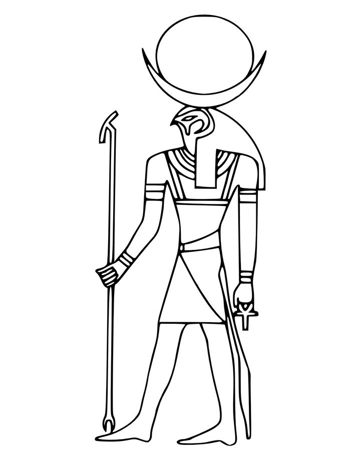 Página para colorir: mitologia egípcia (deuses e deusas) #111173 - Páginas para Colorir Imprimíveis Gratuitamente