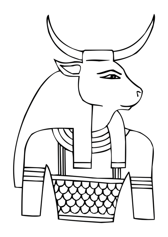Página para colorir: mitologia egípcia (deuses e deusas) #111190 - Páginas para Colorir Imprimíveis Gratuitamente
