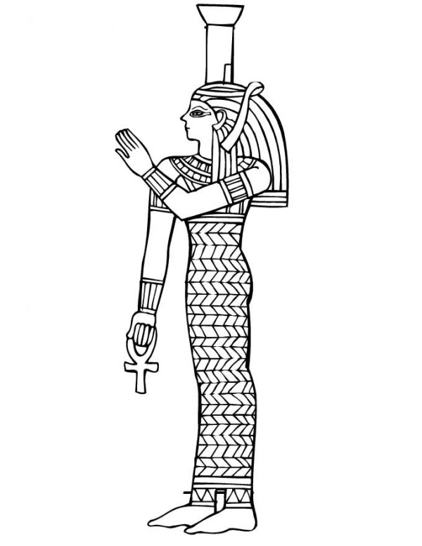 Página para colorir: mitologia egípcia (deuses e deusas) #111229 - Páginas para Colorir Imprimíveis Gratuitamente