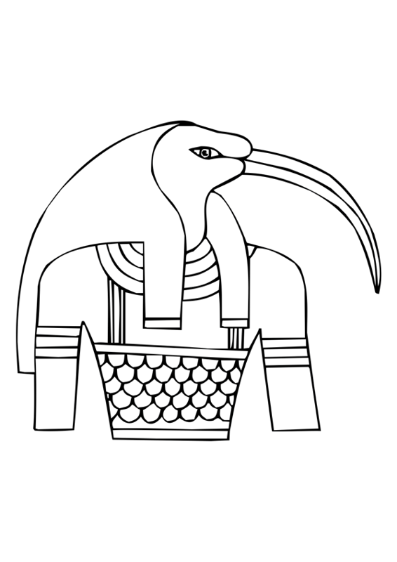 Página para colorir: mitologia egípcia (deuses e deusas) #111250 - Páginas para Colorir Imprimíveis Gratuitamente
