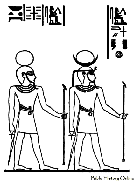 Página para colorir: mitologia egípcia (deuses e deusas) #111256 - Páginas para Colorir Imprimíveis Gratuitamente