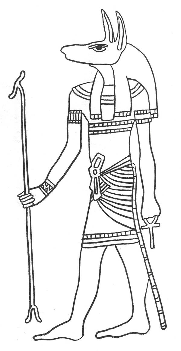 Página para colorir: mitologia egípcia (deuses e deusas) #111269 - Páginas para Colorir Imprimíveis Gratuitamente