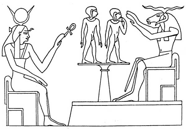 Página para colorir: mitologia egípcia (deuses e deusas) #111403 - Páginas para Colorir Imprimíveis Gratuitamente