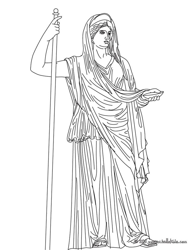 Página para colorir: mitologia grega (deuses e deusas) #109643 - Páginas para Colorir Imprimíveis Gratuitamente