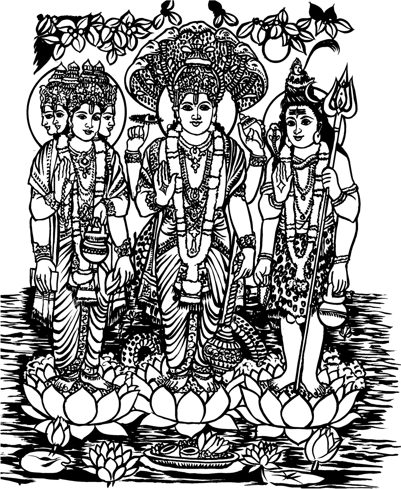 Página para colorir: mitologia hindu (deuses e deusas) #109212 - Páginas para Colorir Imprimíveis Gratuitamente
