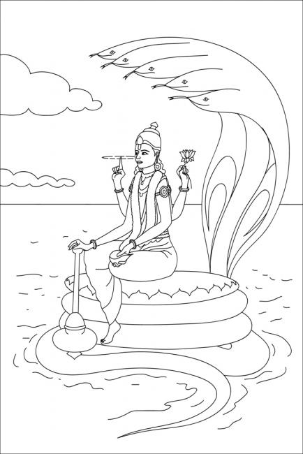 Página para colorir: mitologia hindu (deuses e deusas) #109264 - Páginas para Colorir Imprimíveis Gratuitamente