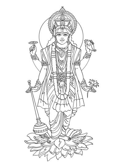 Página para colorir: mitologia hindu (deuses e deusas) #109266 - Páginas para Colorir Imprimíveis Gratuitamente