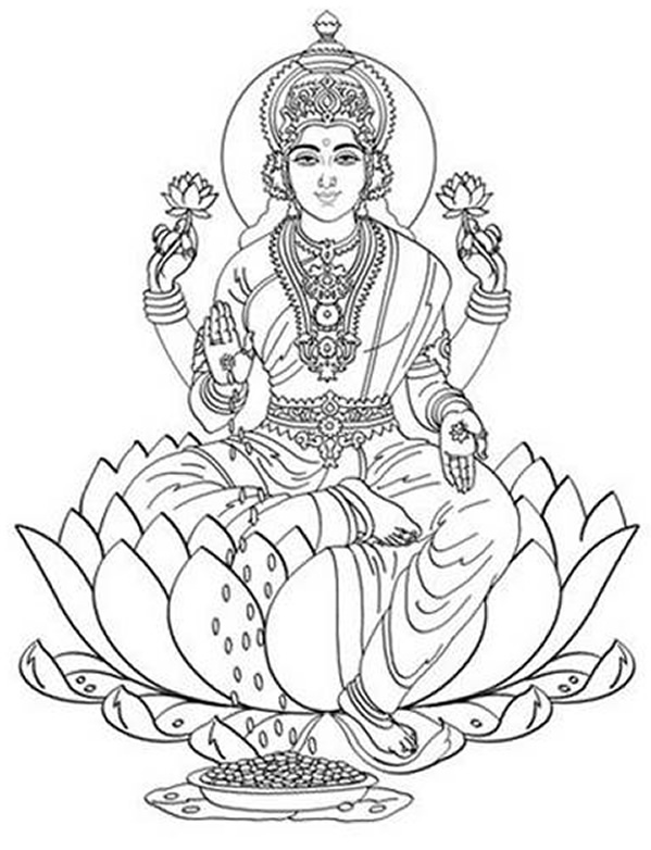 Página para colorir: mitologia hindu (deuses e deusas) #109269 - Páginas para Colorir Imprimíveis Gratuitamente