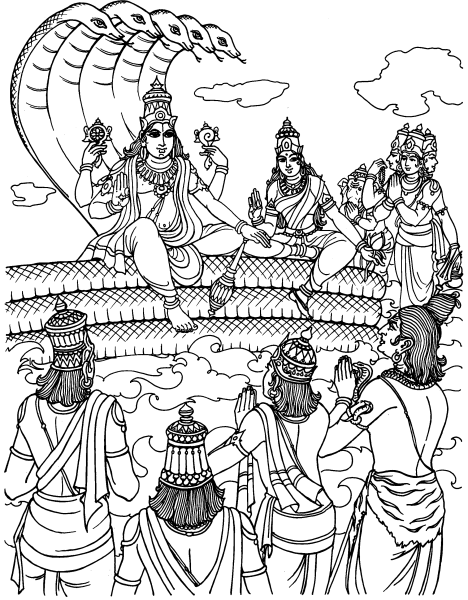 Página para colorir: mitologia hindu (deuses e deusas) #109280 - Páginas para Colorir Imprimíveis Gratuitamente