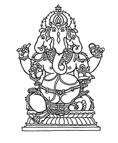 Página para colorir: mitologia hindu (deuses e deusas) #109283 - Páginas para Colorir Imprimíveis Gratuitamente