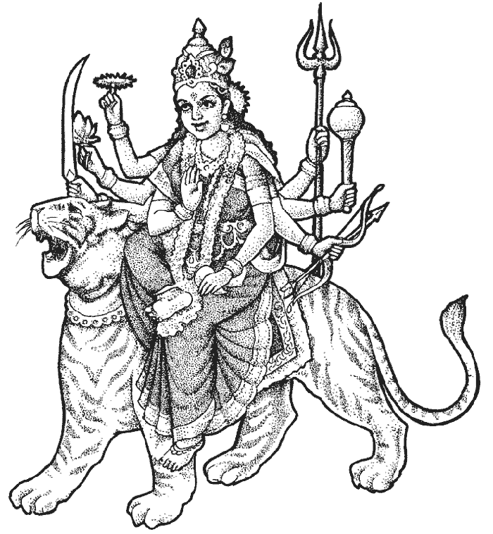 Página para colorir: mitologia hindu (deuses e deusas) #109285 - Páginas para Colorir Imprimíveis Gratuitamente