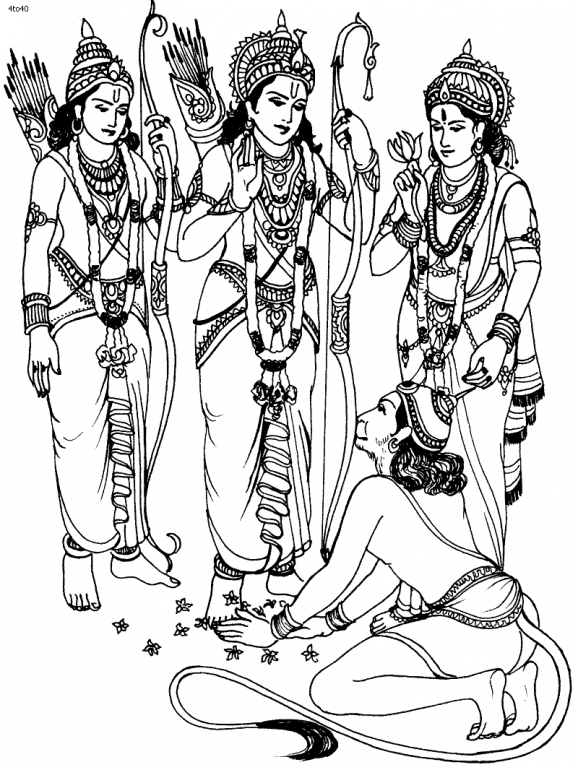 Página para colorir: mitologia hindu (deuses e deusas) #109295 - Páginas para Colorir Imprimíveis Gratuitamente