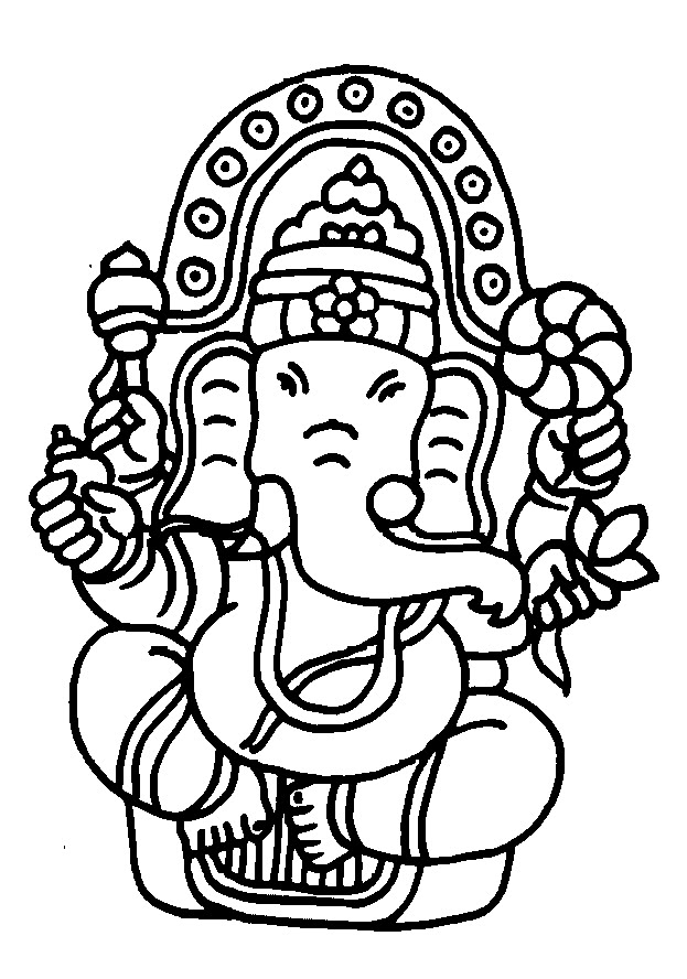 Página para colorir: mitologia hindu (deuses e deusas) #109316 - Páginas para Colorir Imprimíveis Gratuitamente