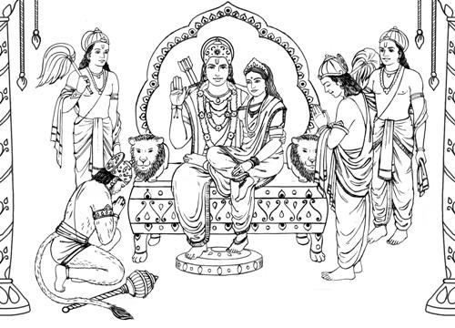 Página para colorir: mitologia hindu (deuses e deusas) #109327 - Páginas para Colorir Imprimíveis Gratuitamente