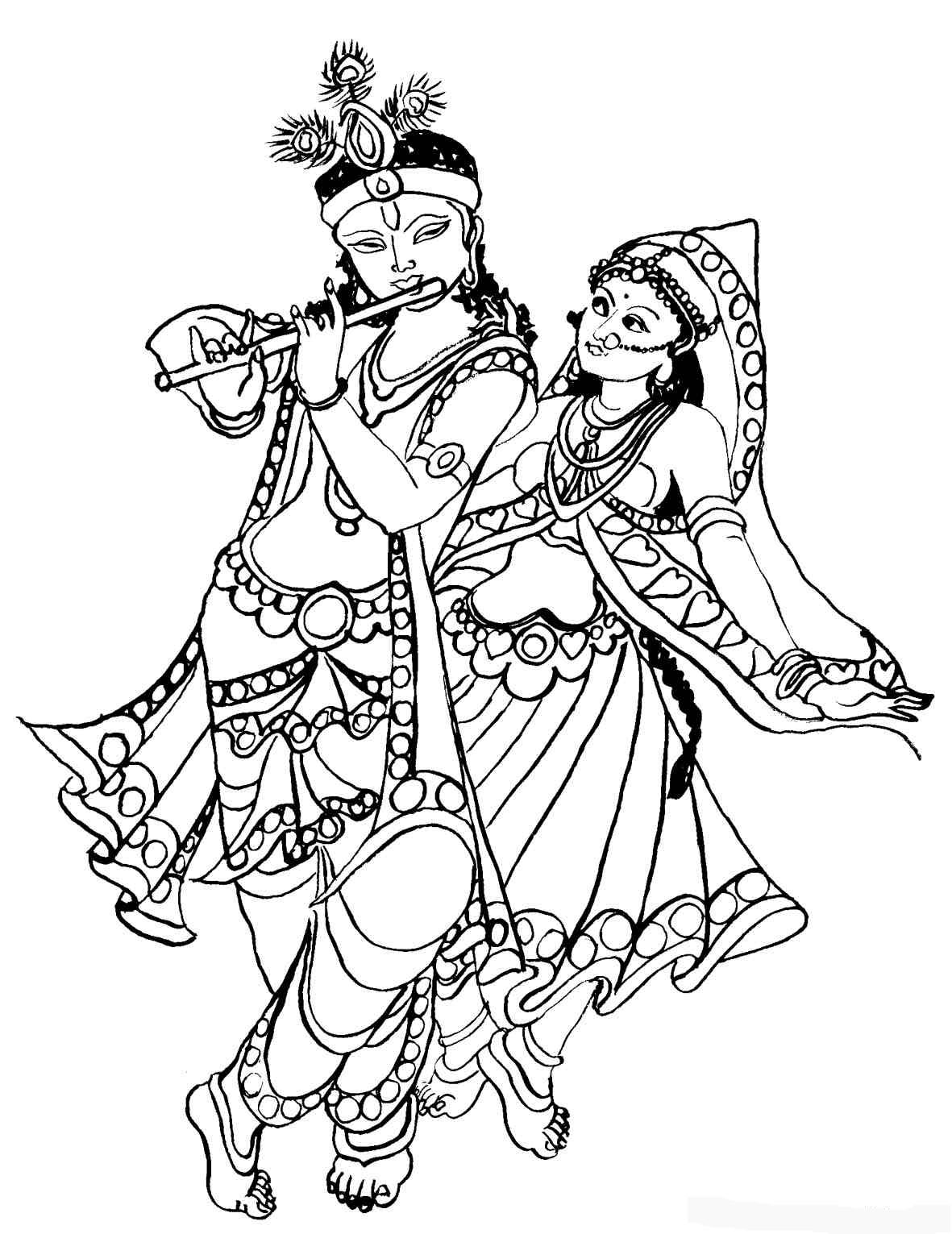 Página para colorir: mitologia hindu (deuses e deusas) #109337 - Páginas para Colorir Imprimíveis Gratuitamente