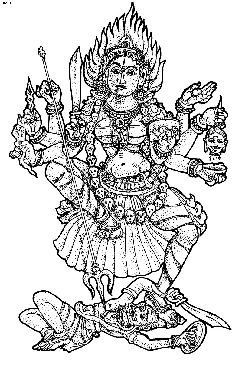 Página para colorir: mitologia hindu (deuses e deusas) #109418 - Páginas para Colorir Imprimíveis Gratuitamente