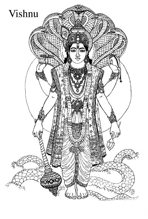 Página para colorir: mitologia hindu (deuses e deusas) #109421 - Páginas para Colorir Imprimíveis Gratuitamente