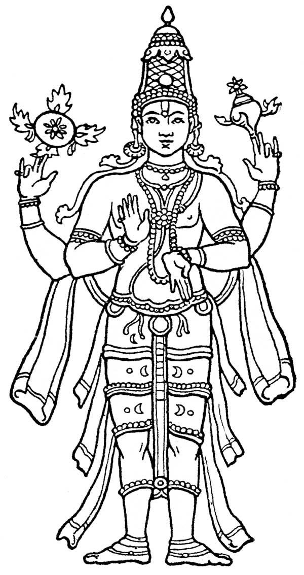 Página para colorir: mitologia hindu (deuses e deusas) #109424 - Páginas para Colorir Imprimíveis Gratuitamente