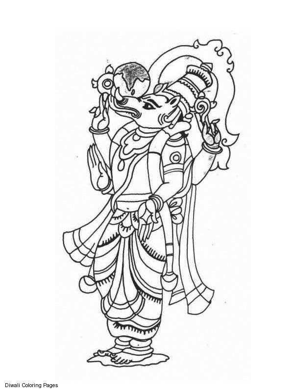 Página para colorir: mitologia hindu (deuses e deusas) #109443 - Páginas para Colorir Imprimíveis Gratuitamente
