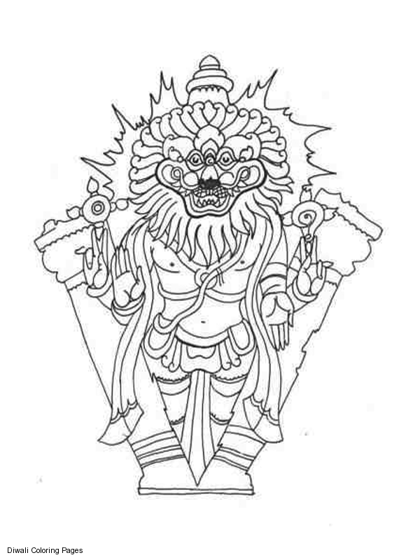 Página para colorir: mitologia hindu (deuses e deusas) #109449 - Páginas para Colorir Imprimíveis Gratuitamente
