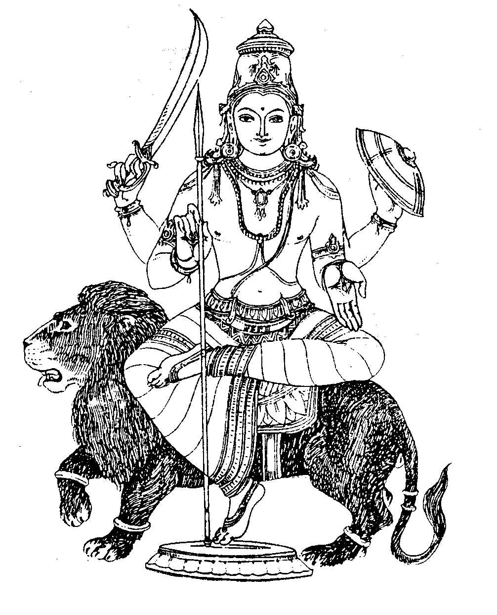 Página para colorir: mitologia hindu (deuses e deusas) #109514 - Páginas para Colorir Imprimíveis Gratuitamente