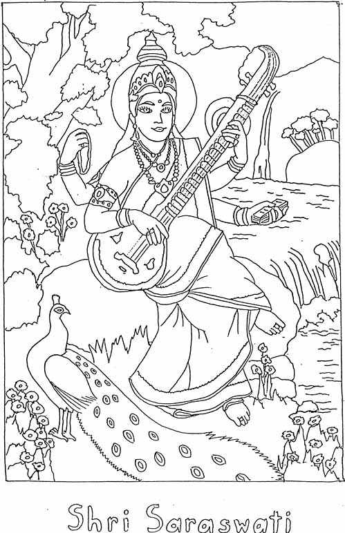 Página para colorir: mitologia hindu (deuses e deusas) #109551 - Páginas para Colorir Imprimíveis Gratuitamente