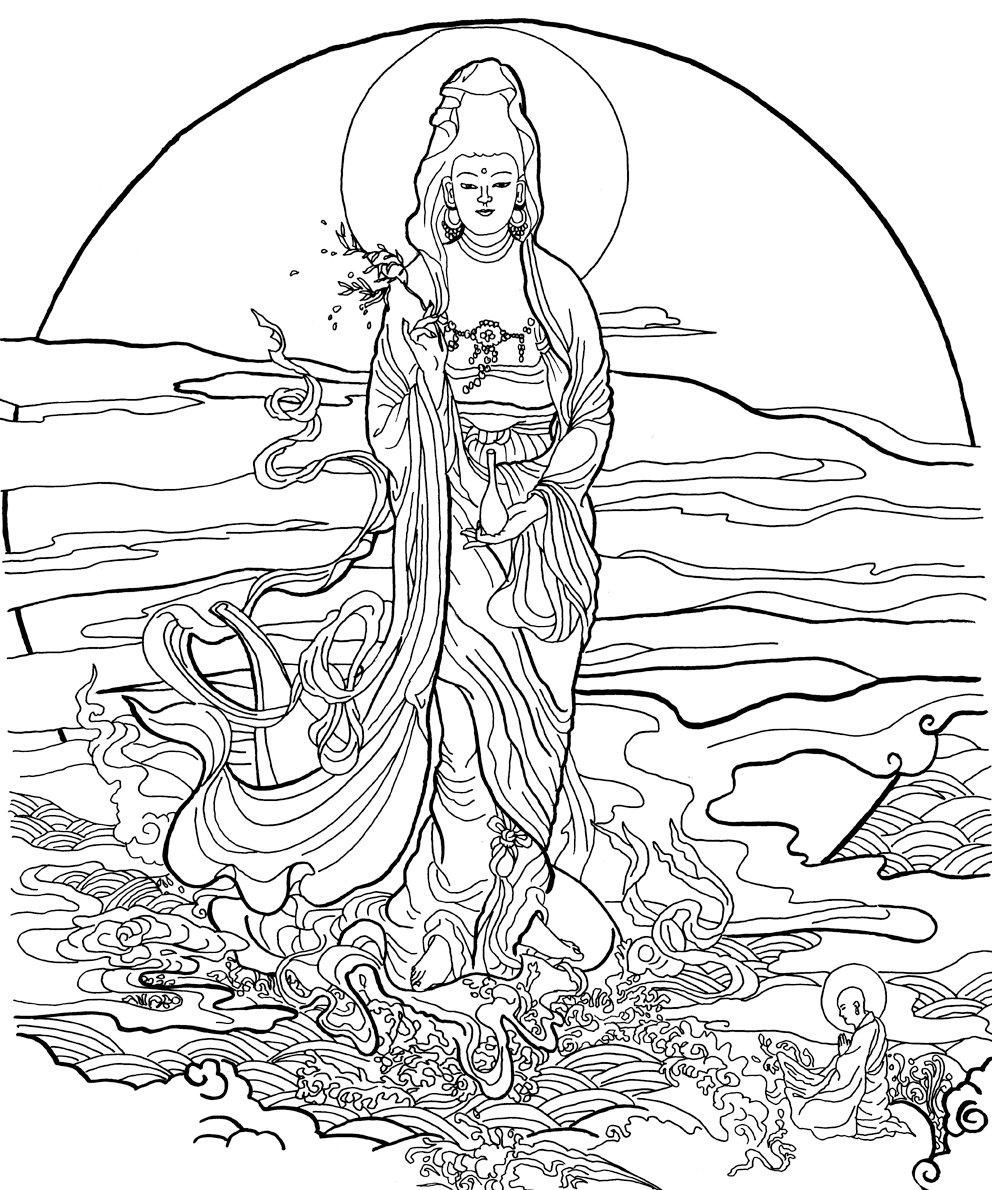 Página para colorir: Mitologia hindu: Buda (deuses e deusas) #89508 - Páginas para Colorir Imprimíveis Gratuitamente