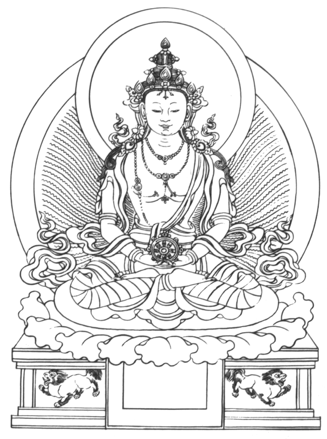 Página para colorir: Mitologia hindu: Buda (deuses e deusas) #89533 - Páginas para Colorir Imprimíveis Gratuitamente