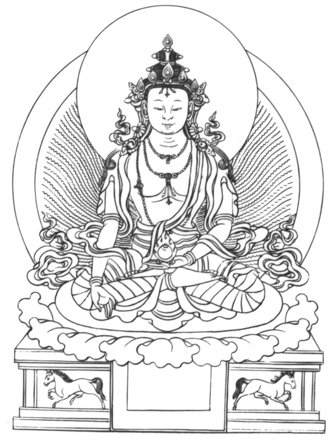Página para colorir: Mitologia hindu: Buda (deuses e deusas) #89541 - Páginas para Colorir Imprimíveis Gratuitamente