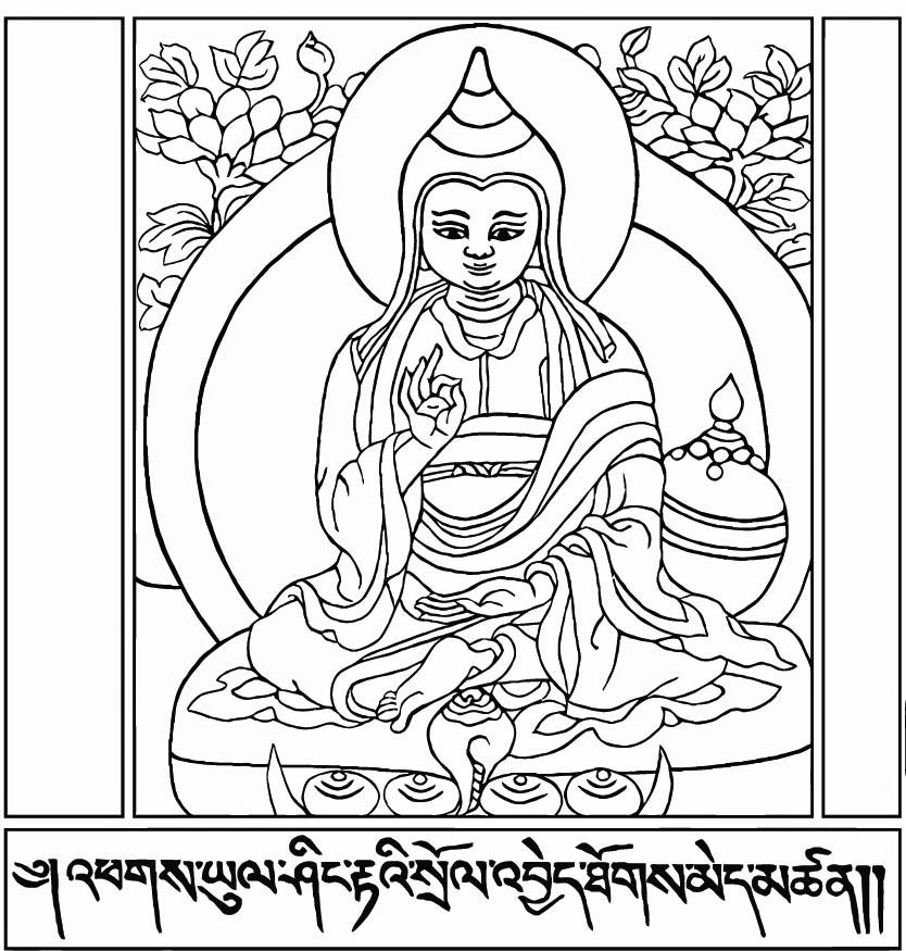 Página para colorir: Mitologia hindu: Buda (deuses e deusas) #89547 - Páginas para Colorir Imprimíveis Gratuitamente