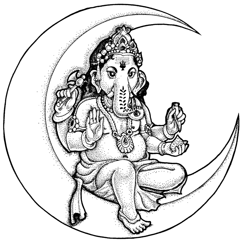 Página para colorir: Mitologia Hindu: Ganesh (deuses e deusas) #96857 - Páginas para Colorir Imprimíveis Gratuitamente