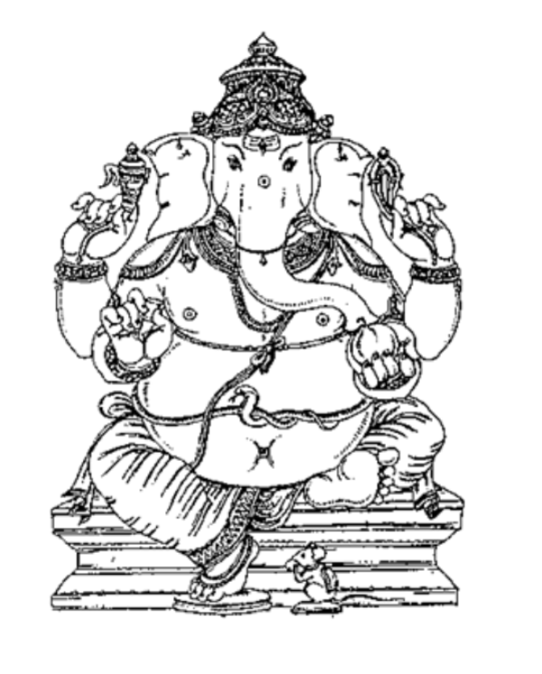 Página para colorir: Mitologia Hindu: Ganesh (deuses e deusas) #96862 - Páginas para Colorir Imprimíveis Gratuitamente