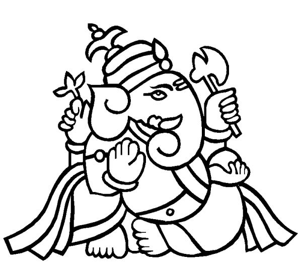 Página para colorir: Mitologia Hindu: Ganesh (deuses e deusas) #96867 - Páginas para Colorir Imprimíveis Gratuitamente