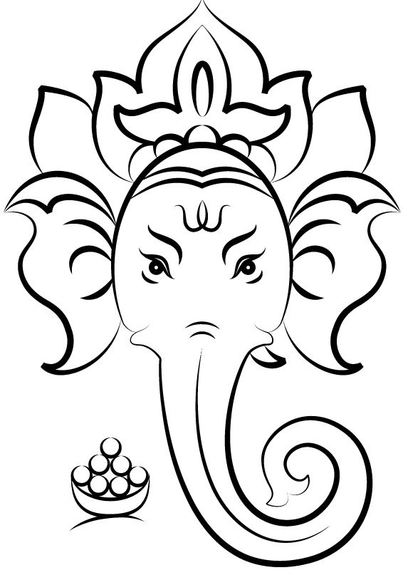 Página para colorir: Mitologia Hindu: Ganesh (deuses e deusas) #96874 - Páginas para Colorir Imprimíveis Gratuitamente