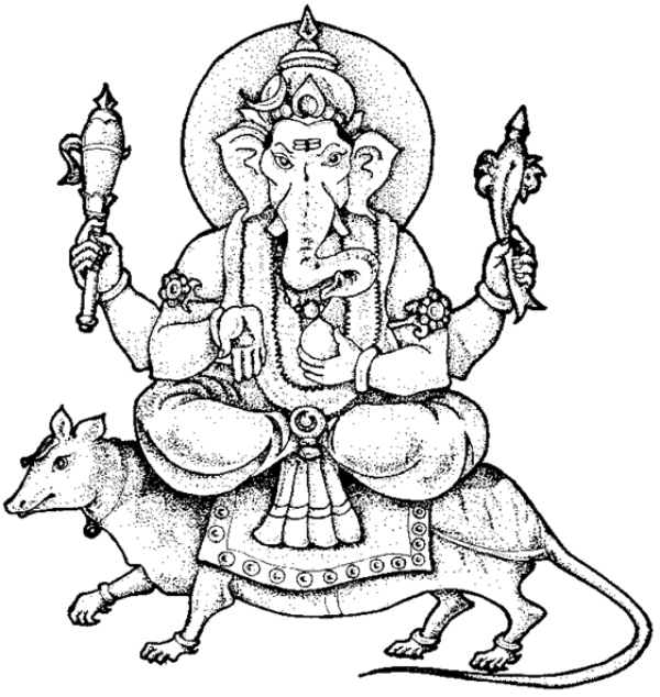 Página para colorir: Mitologia Hindu: Ganesh (deuses e deusas) #96876 - Páginas para Colorir Imprimíveis Gratuitamente