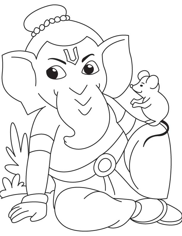 Página para colorir: Mitologia Hindu: Ganesh (deuses e deusas) #96915 - Páginas para Colorir Imprimíveis Gratuitamente