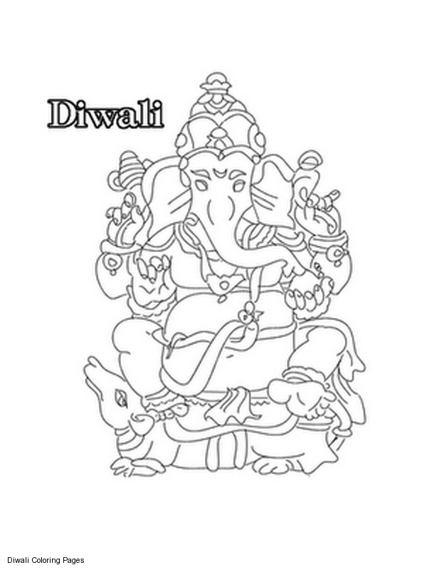 Página para colorir: Mitologia Hindu: Ganesh (deuses e deusas) #96925 - Páginas para Colorir Imprimíveis Gratuitamente