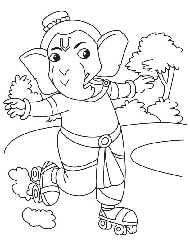 Página para colorir: Mitologia Hindu: Ganesh (deuses e deusas) #96930 - Páginas para Colorir Imprimíveis Gratuitamente
