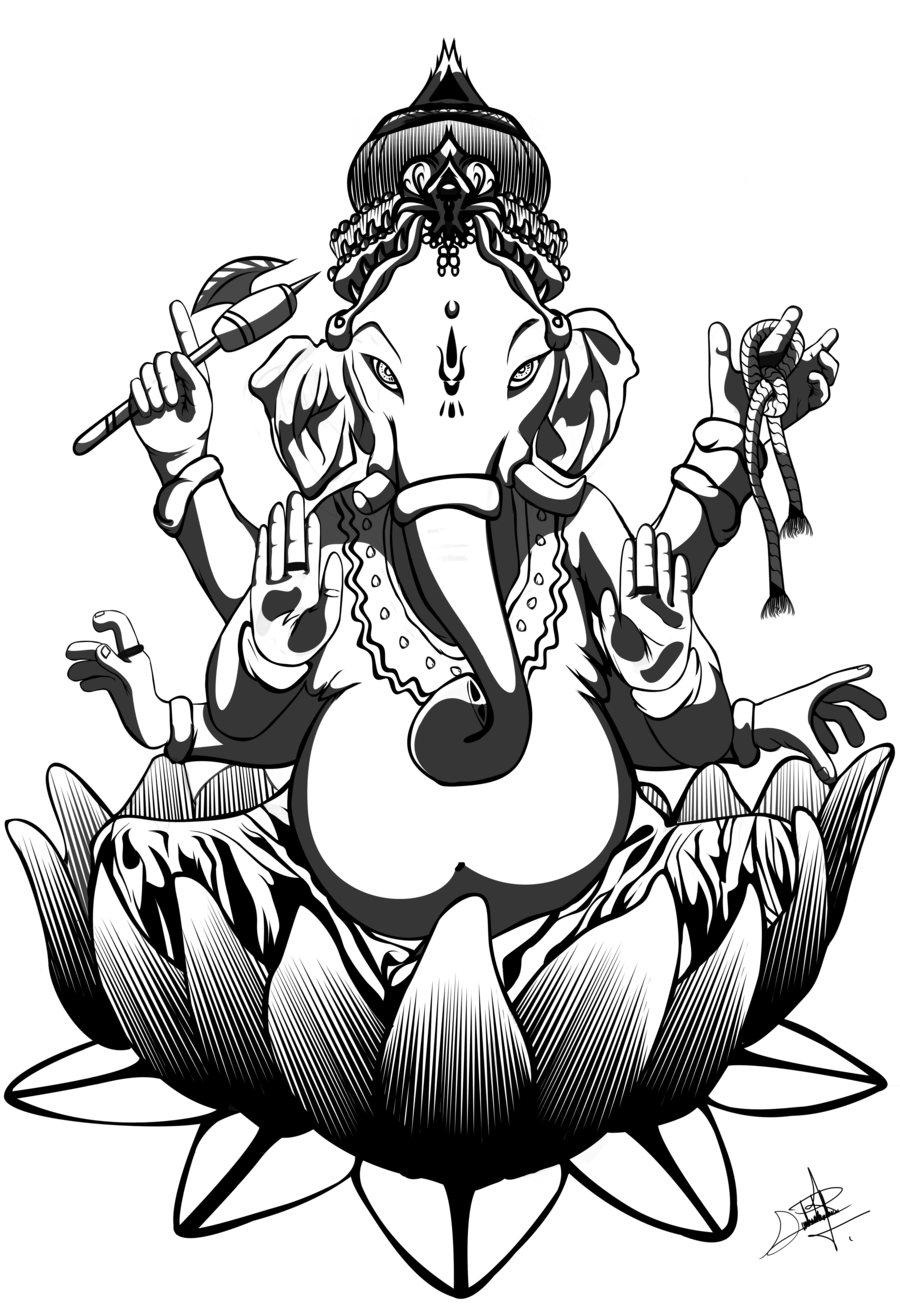 Página para colorir: Mitologia Hindu: Ganesh (deuses e deusas) #97013 - Páginas para Colorir Imprimíveis Gratuitamente
