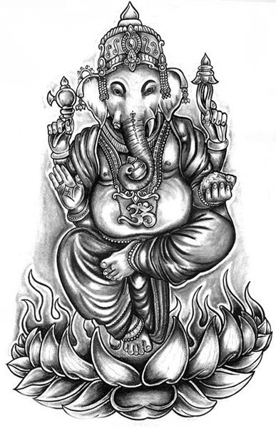 Página para colorir: Mitologia Hindu: Ganesh (deuses e deusas) #97043 - Páginas para Colorir Imprimíveis Gratuitamente