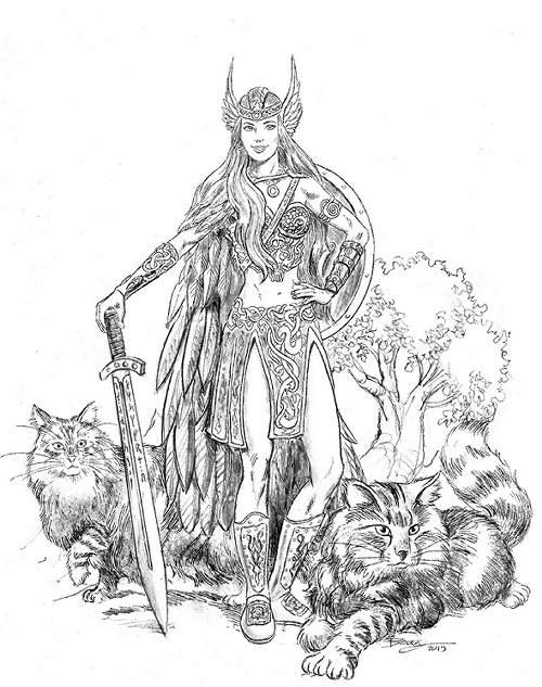 Página para colorir: mitologia nórdica (deuses e deusas) #110477 - Páginas para Colorir Imprimíveis Gratuitamente